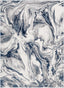 Fay Modern Abstract Blue Glam Rug CAI-44
