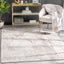 Allegra Modern Abstract Ivory Glam Rug CAI-52
