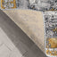 Isolde Vintage Abstract Border Yellow Glam Rug CAI-61