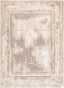 Isolde Vintage Abstract Border Ivory Glam Rug CAI-62