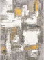 Thalia Vintage Abstract Yellow Glam Rug CAI-91