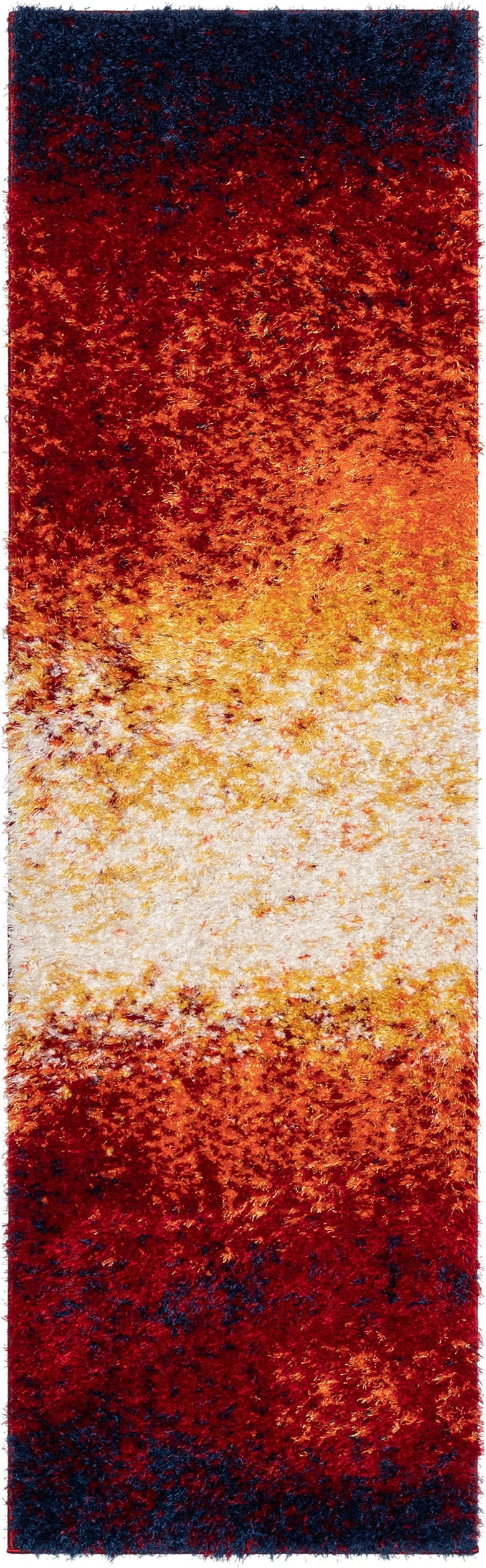 Kynlee Modern Abstract Yellow/Gold Shag Rug CAN-21