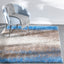 Kynlee Modern Abstract Blue Shag Rug CAN-24