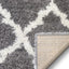 Capri Shag Trellis Lattice Grey Rug CAS-07