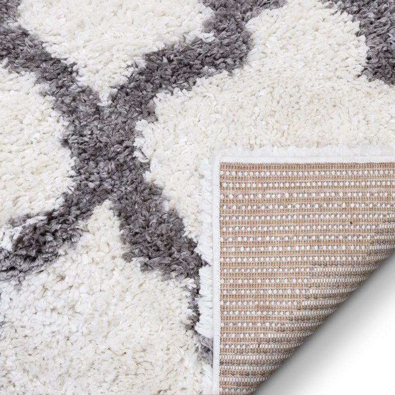 Capri Shag Trellis Lattice Ivory Rug CAS-62