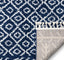Agata Moroccan Geometric Shag Blue Rug CB-134