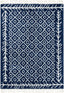 Agata Moroccan Geometric Shag Blue Rug CB-134
