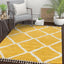Celosia Moroccan Trellis Shag Yellow Rug CB-141