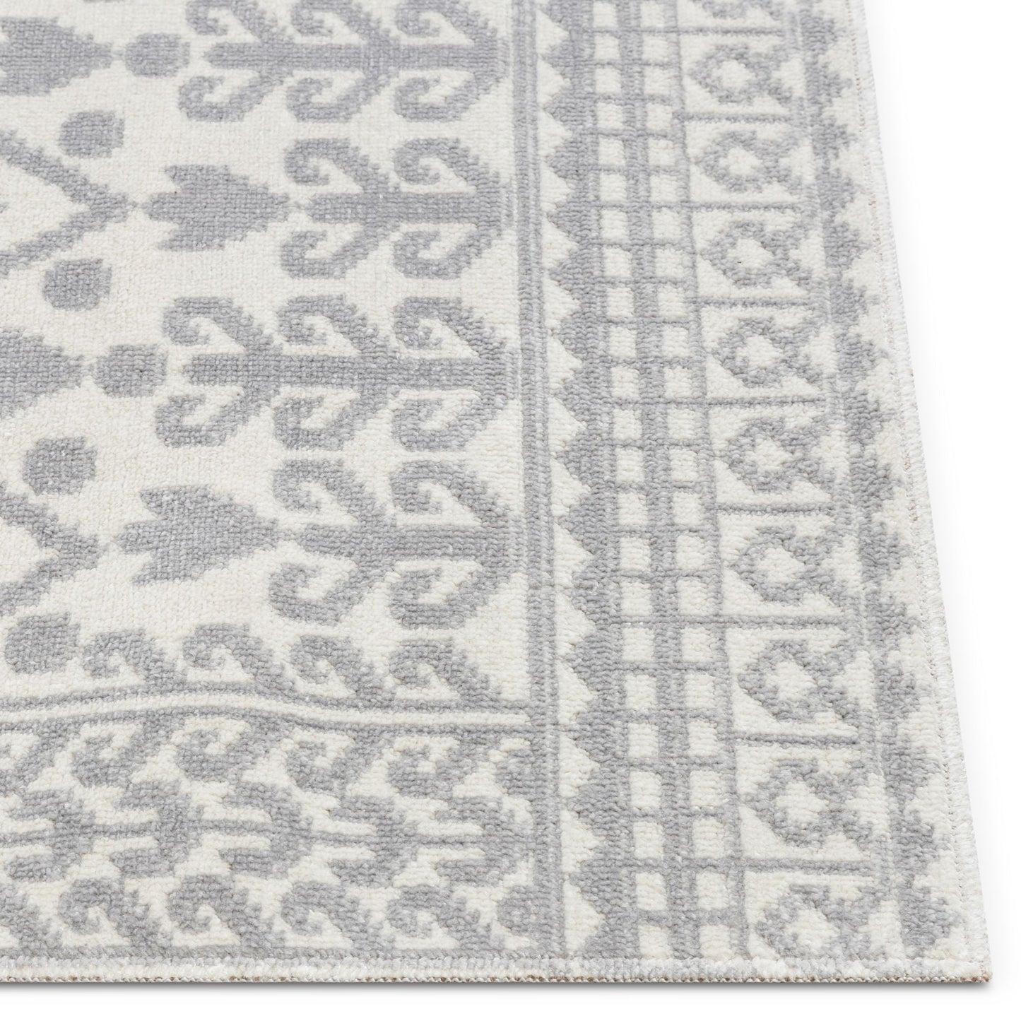 Clove Moroccan Tribal Light Grey Rug CD-07