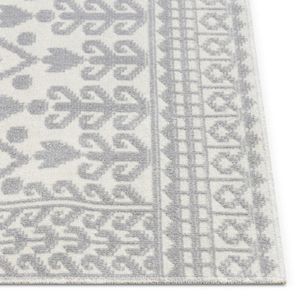 Clove Moroccan Tribal Light Grey Rug CD-07