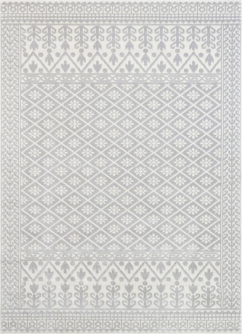 Clove Moroccan Tribal Light Grey Rug CD-07