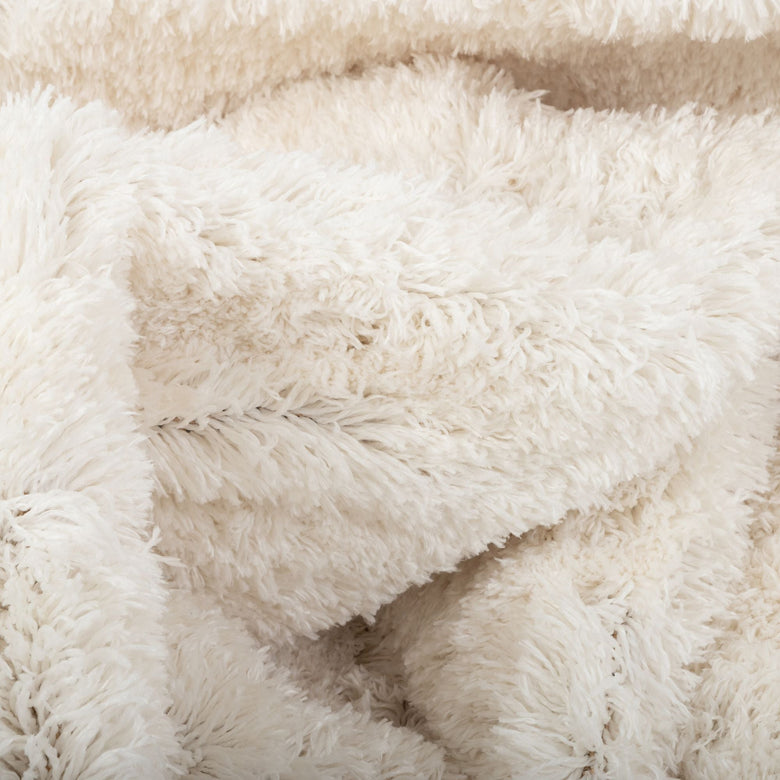 Olympic White Modern Shag Rug CE-02
