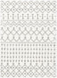 Coimbra Moroccan Diamond Pattern Ivory Thick & Soft Shag Rug CE-22