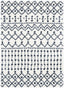 Coimbra Moroccan Diamond Pattern Blue Thick & Soft Shag Rug CE-24