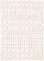 Coimbra Moroccan Diamond Pattern Blush Thick & Soft Shag Rug CE-29