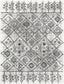 Braga Tribal Geometric Pattern Ivory Thick & Soft Shag Rug CE-32