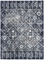 Braga Tribal Geometric Pattern Blue Thick & Soft Shag Rug CE-34