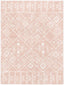 Braga Tribal Geometric Pattern Blush Thick & Soft Shag Rug CE-39
