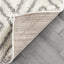Lagos Tribal Diamond Pattern Ivory Thick & Soft Shag Rug CE-52