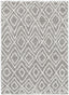 Lagos Tribal Diamond Pattern Grey Thick & Soft Shag Rug CE-57