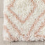 Lagos Tribal Diamond Pattern Blush Thick & Soft Shag Rug CE-59