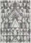 Tavira Modern Geometric Pattern Grey Thick & Soft Shag Rug CE-77
