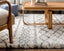 Blossom Moroccan Trellis Ivory Super Soft And Thick Shag Rug CH-12