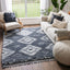 Mona Tribal Southwestern Blue Super Soft And Thick Shag Rug CH-34