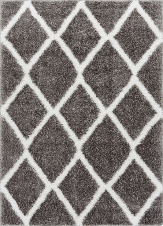 Miraculous Grey Modern Shag Rug CO-17