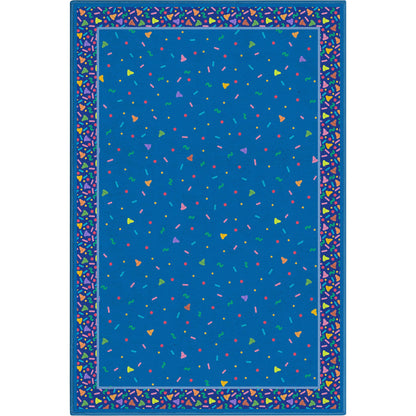 Crayola Confetti Blue Rug CRA-06A