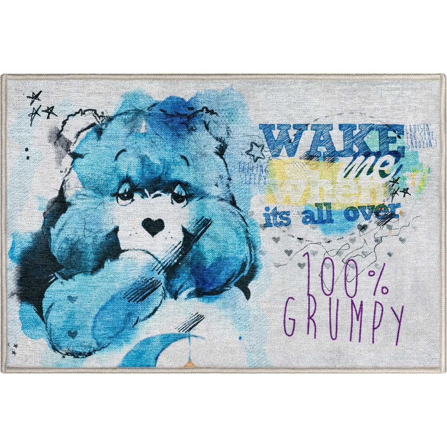 Care Bears Wake Me Up Blue Rug CRB-01A