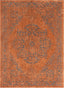 Asgar Rust Modern Vintage Medallion Rug DE-30