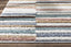 Proteus Modern Stripes Light Blue High-Low Shag Rug DEL-46