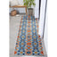 Audun Modern Geometric Indoor/Outdoor Blue High-Low Rug DO-404