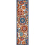 Seri Modern Geometric Indoor/Outdoor Blue High-Low Rug DO-414