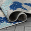 Loewy Modern Geometric Indoor/Outdoor Blue High-Low Rug DO-424
