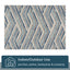 Neema Modern Geometric Indoor/Outdoor Grey Blue High-Low Rug DO-447