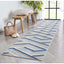 Neema Modern Geometric Indoor/Outdoor Grey Blue High-Low Rug DO-447