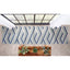Neema Modern Geometric Indoor/Outdoor Grey Blue High-Low Rug DO-447