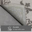 Arid Modern Medallion Persian Indoor/Outdoor Grey High-Low Rug DO-507