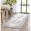 Arid Modern Medallion Persian Indoor/Outdoor Grey High-Low Rug DO-507