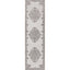Arid Modern Medallion Persian Indoor/Outdoor Grey High-Low Rug DO-507