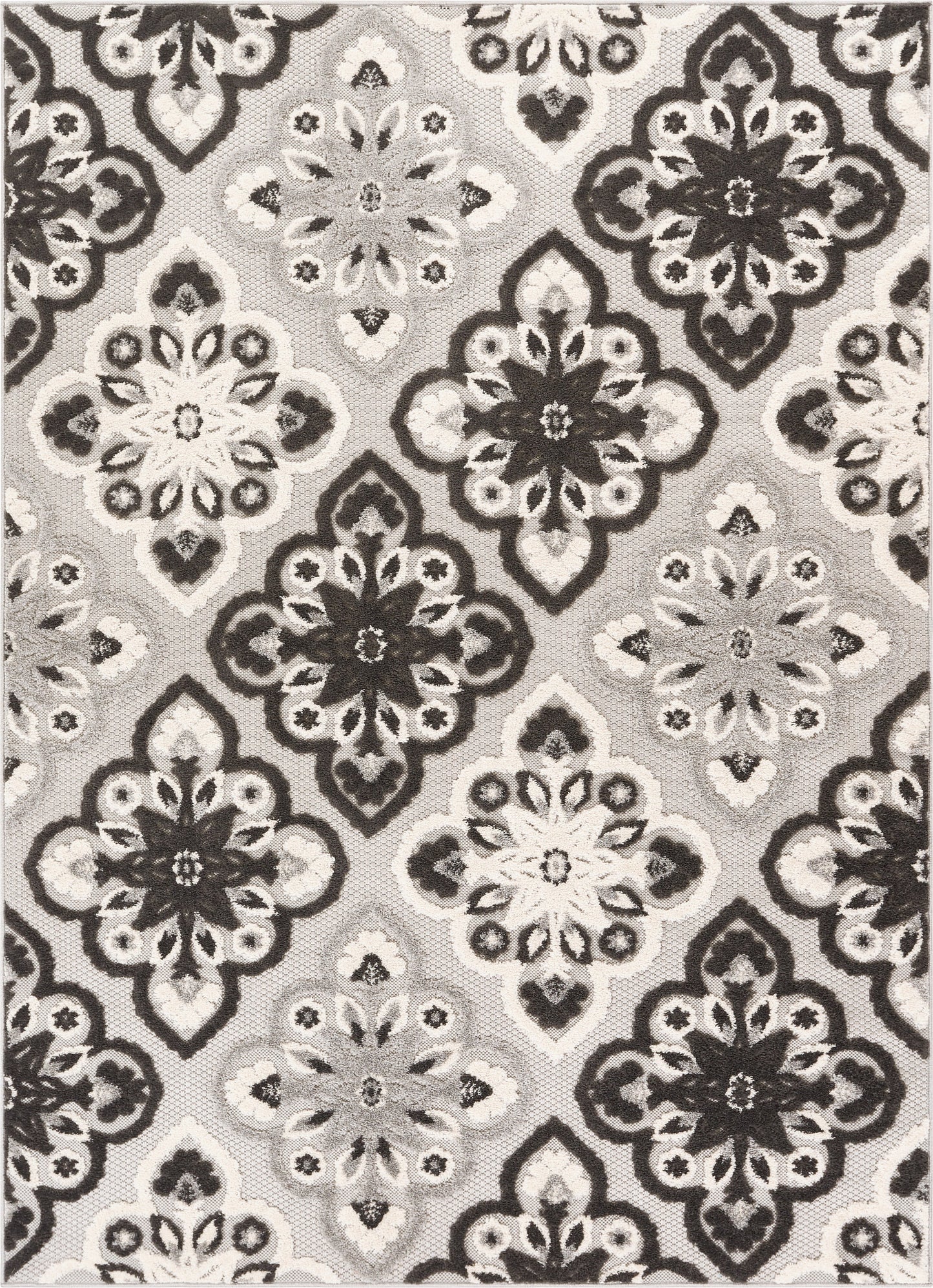 Devotion Grey Modern Indoor Outdoor Rug DO-78