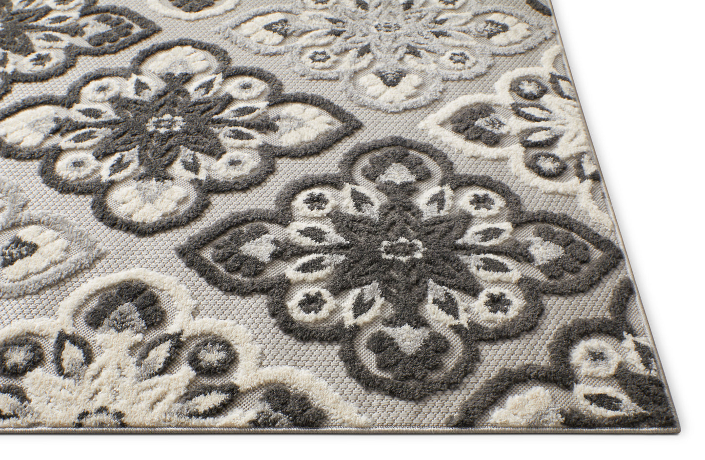 Devotion Grey Modern Indoor Outdoor Rug DO-78