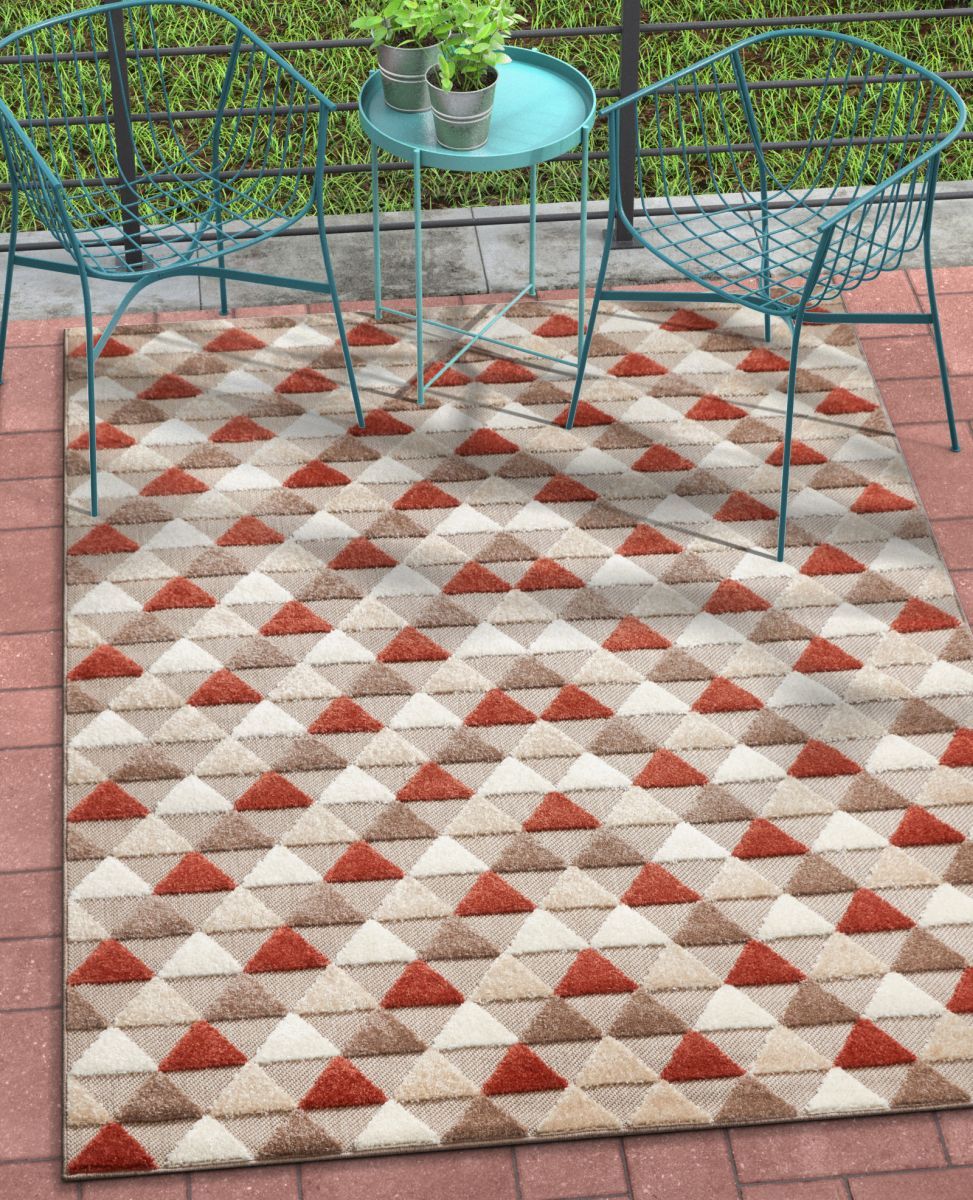 Dream Beige Modern Indoor Outdoor Rug DO-92