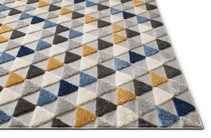 Dream Blue Modern Indoor Outdoor Rug DO-94