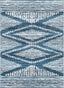 Aosta Tribal Diamond Pattern Light Blue Rug DU-136