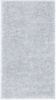 Emerson Modern Solid Light Grey Thick & Soft Shag Rug ELL-17