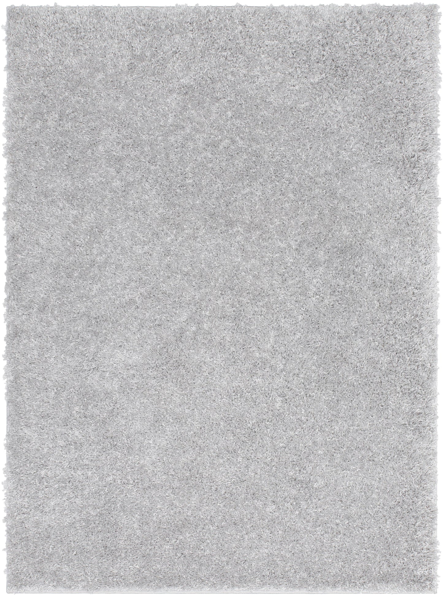 Emerson Modern Solid Light Grey Thick & Soft Shag Rug ELL-17