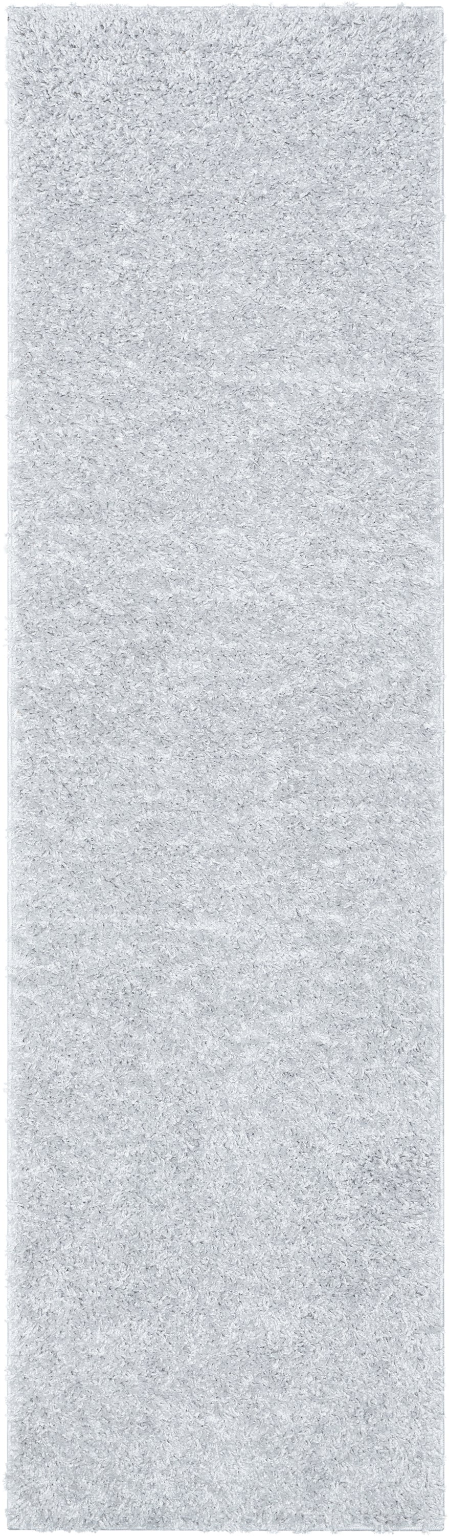 Emerson Modern Solid Light Grey Thick & Soft Shag Rug ELL-17